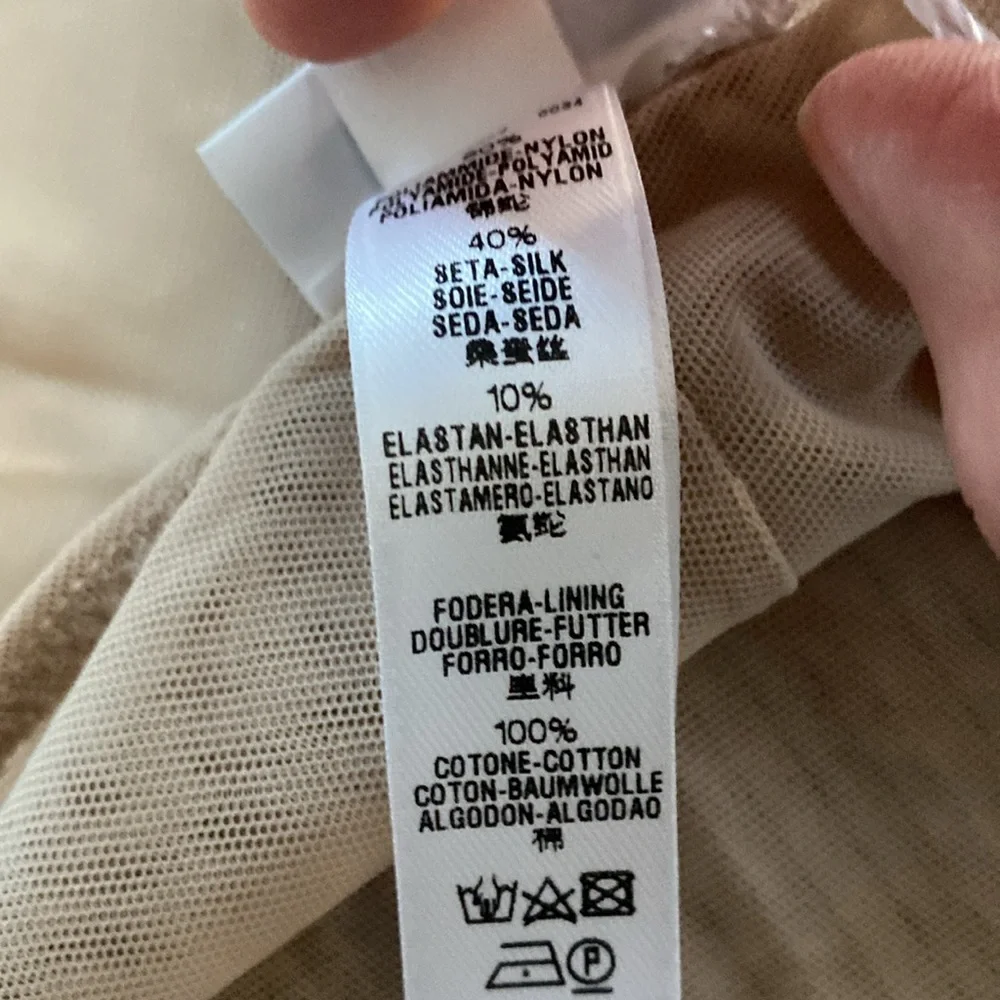 BEAUTIFUL LA PERLA MADE IN ITALY BEIGE PANTY W/MESH- SMALL! - Picture 6 of 6